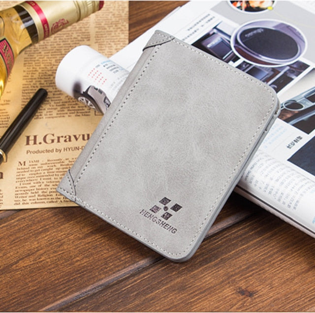 Men's Luxury Soft Business Leather Bifold Wallet Credit Card Holder