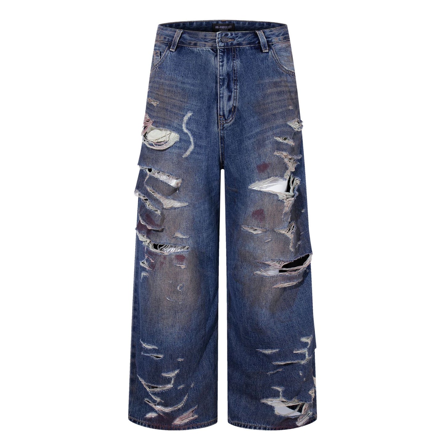 Premium Washed Ripped Jeans and Floor Pants - Japanese Denim