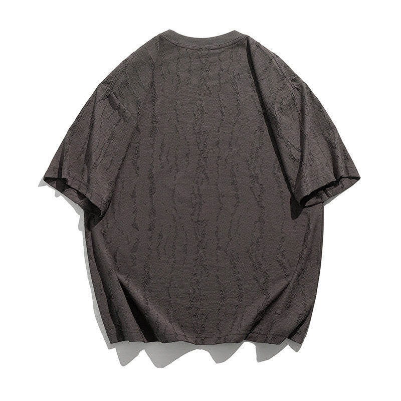 Vintage Textured - Loose Short Sleeved T-Shirt