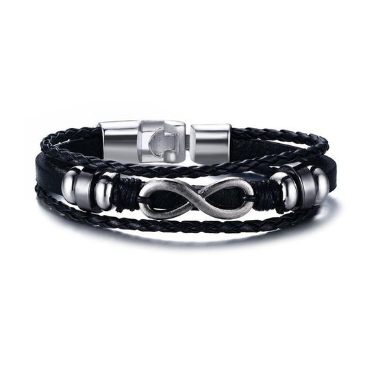 Infinity Bracelet - Genuine Leather