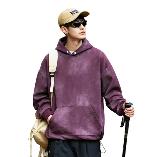 Men's Hot Washed Hooded Sweatshirt