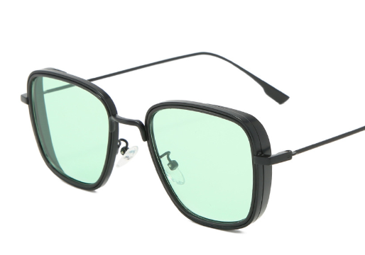 Steampunk Sunglasses Vintage Square Metal Frame UV400 Eyewear