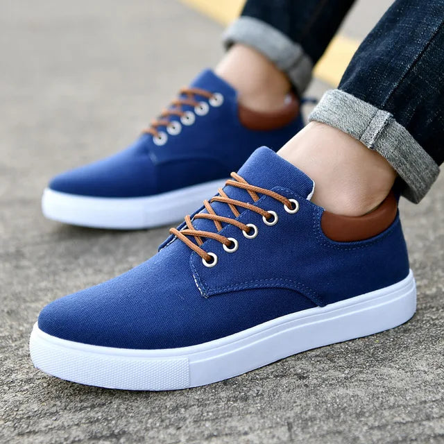 Men's Canvas Sneakers - Solid Colors