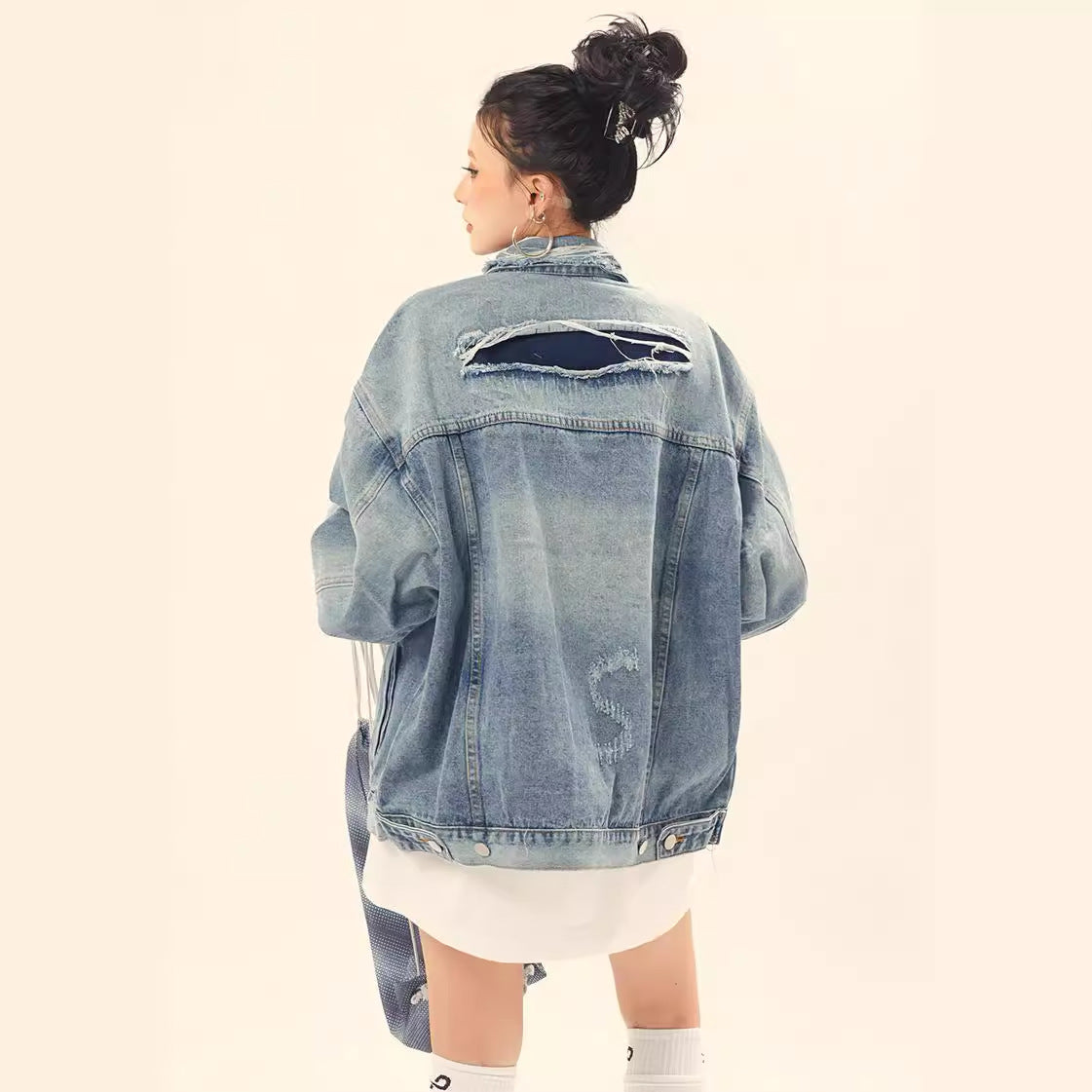 Vintage Washed Japanese Denim Jacket - Unmatched Durability and Style