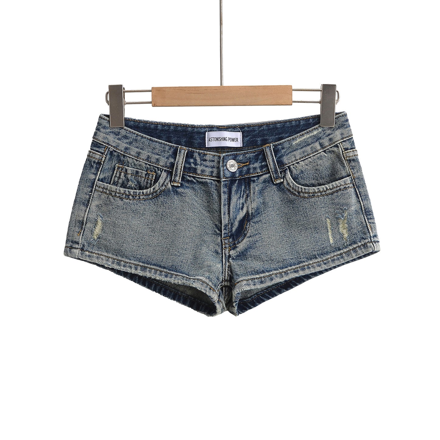 Slim Fit Sexy Washed Denim Shorts for Stylish Comfort