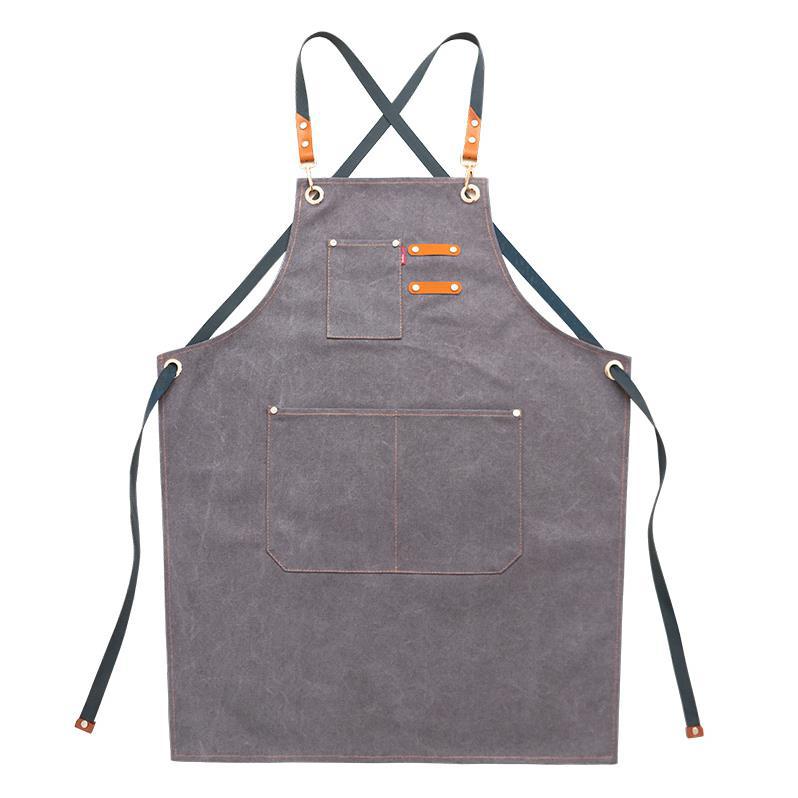 Cowboy Thick Canvas Apron Work Clothes Printing