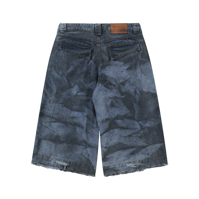 Hip Hop Graffiti Street Denim Shorts