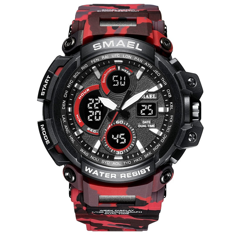 Men's LED Digital Military Sports Watches - Waterproof - Camo