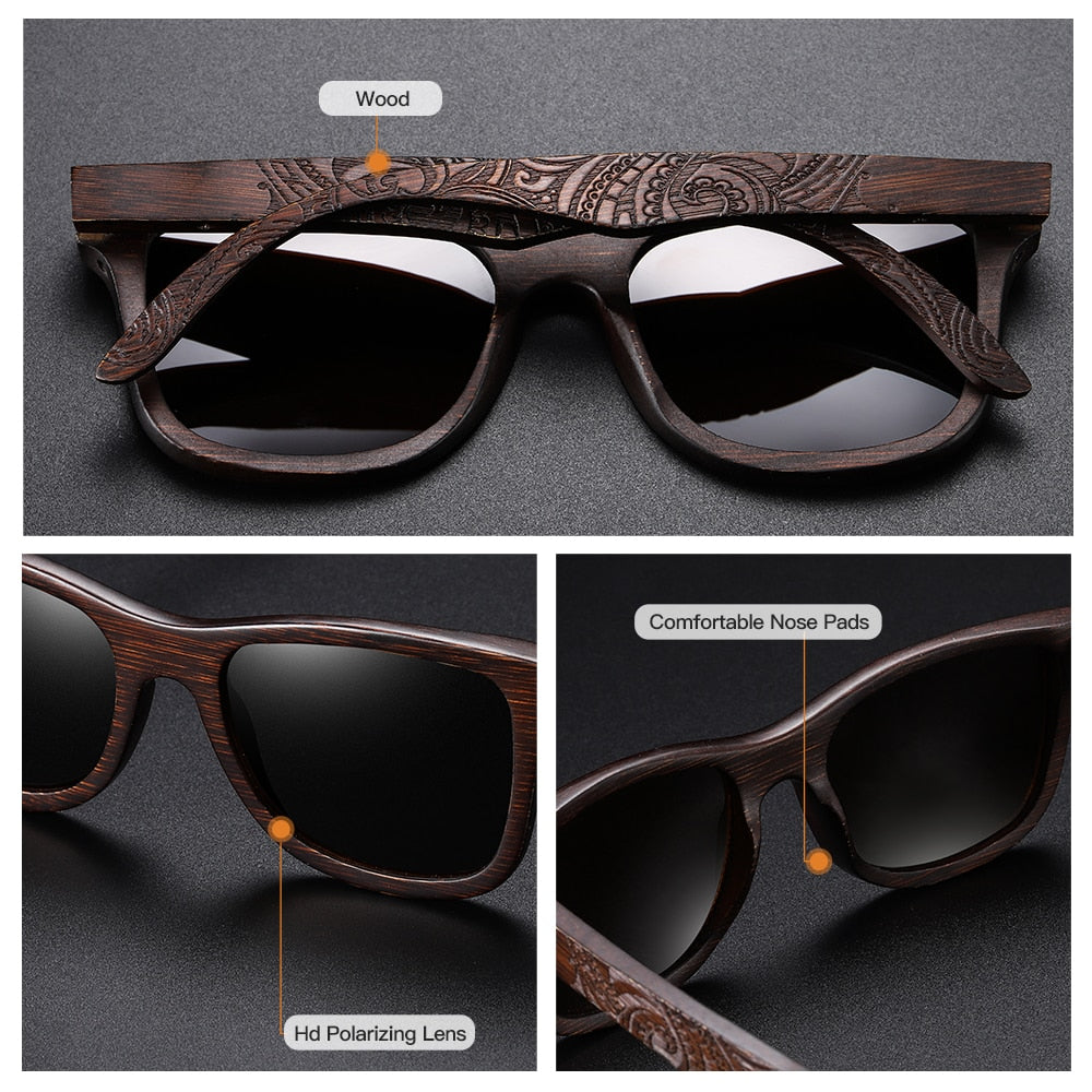 Handmade Natural Wooden Sunglasses