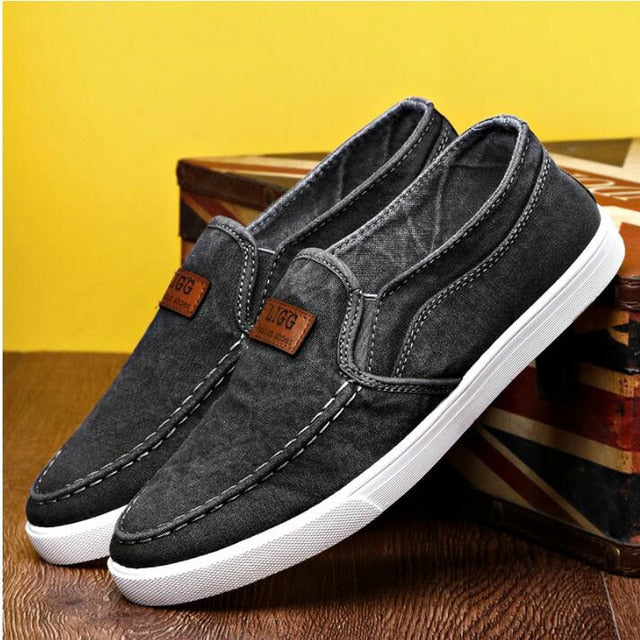 Denim Outdoor Solid Footwear Vulcanize Shoes Comfortable Men