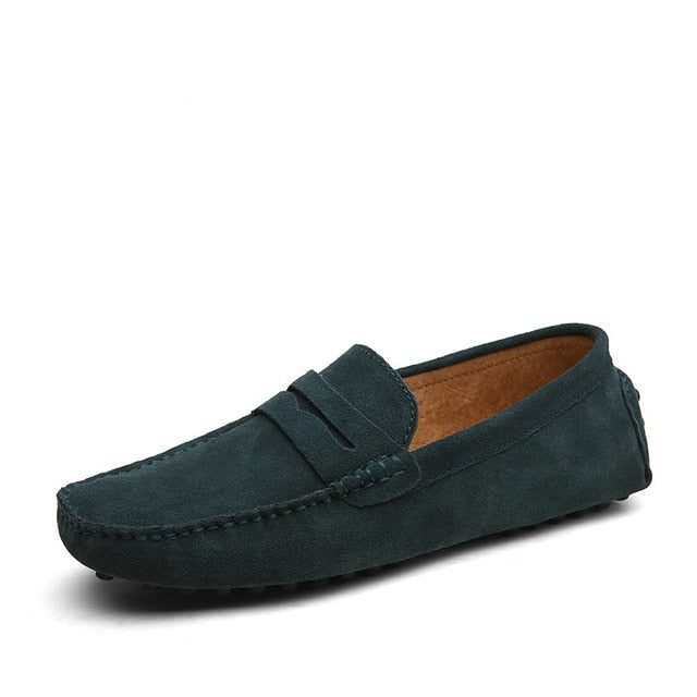 Men's Moccasins Loafers - High-Quality Genuine Leather Flats