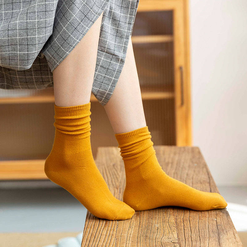 Japanese Cotton Socks - Two Stripe Retro Look