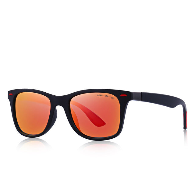 Classic Retro Polarized Sunglasses - Lightweight Square Frame - UV Protection