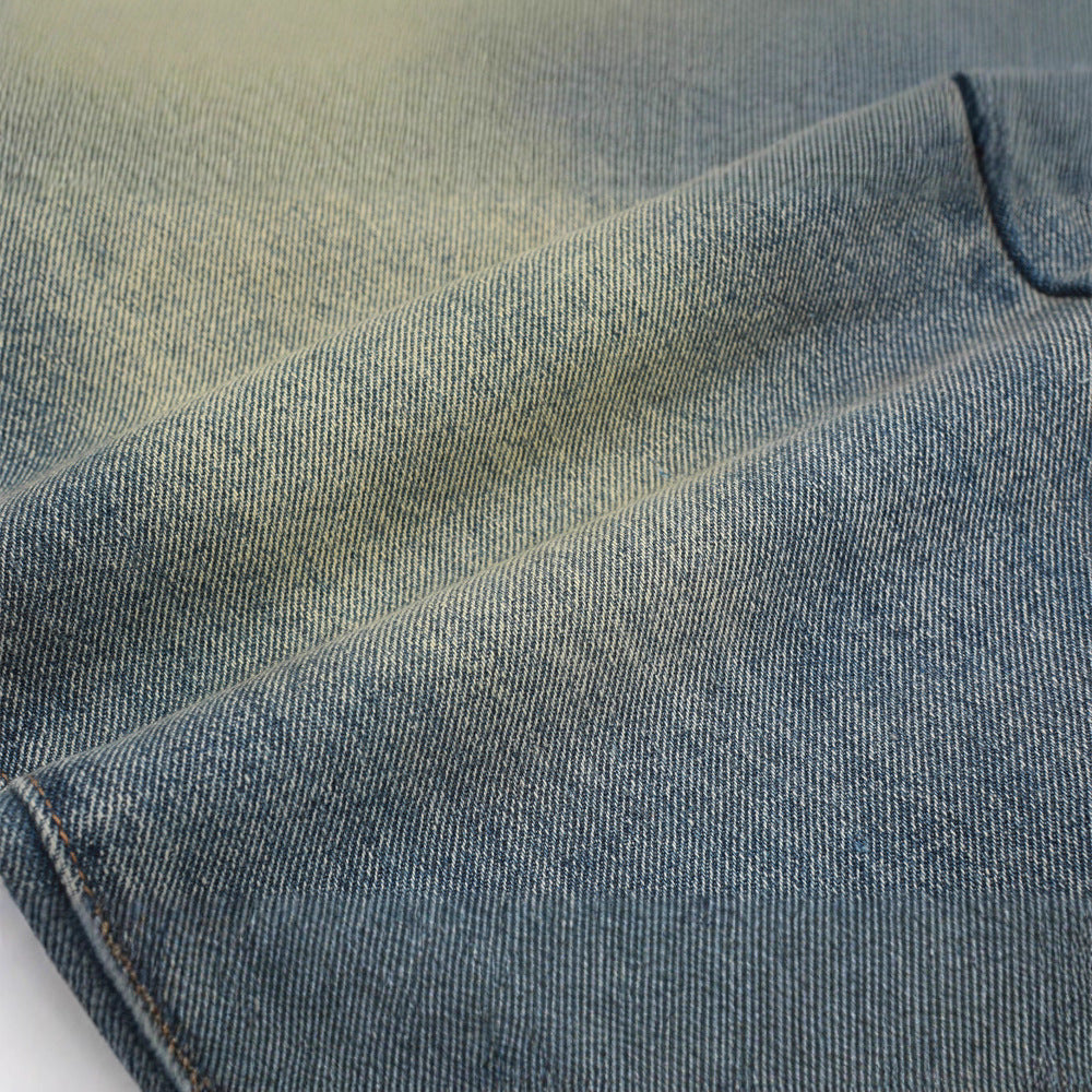 Denim Pants for Women, Tie-Dye Patchwork Flared Fit, Casual Loose Style, Unisex Pants