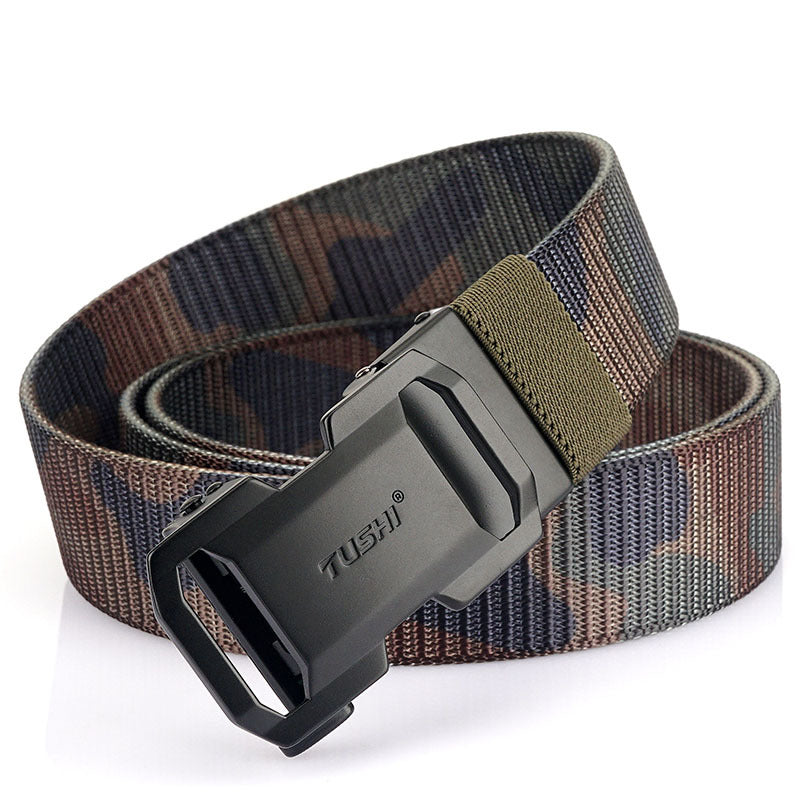 Men's Versatile Automatic Buckle Nylon Belt