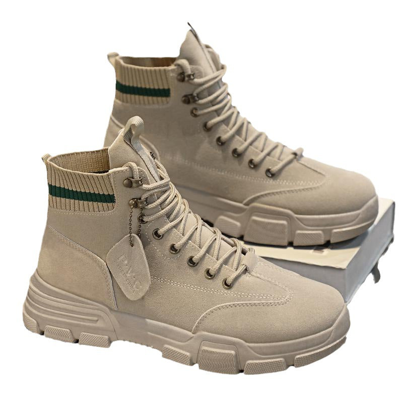 Men's Retro High-Top Boots Work