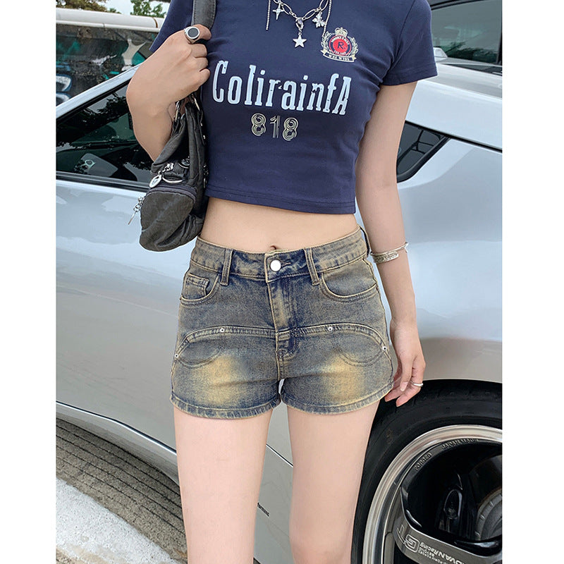 Style Ins Bodycon Denim Shorts for Women