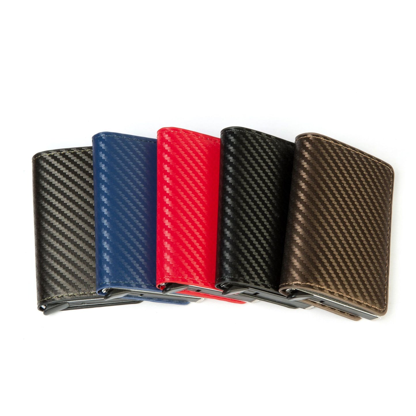 Carbon Fiber Anti-Magnetic Card Case - Aluminum Alloy RFID Anti-Magnetic
