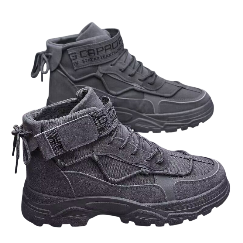 Men's High Top Workwear Style Short Boots