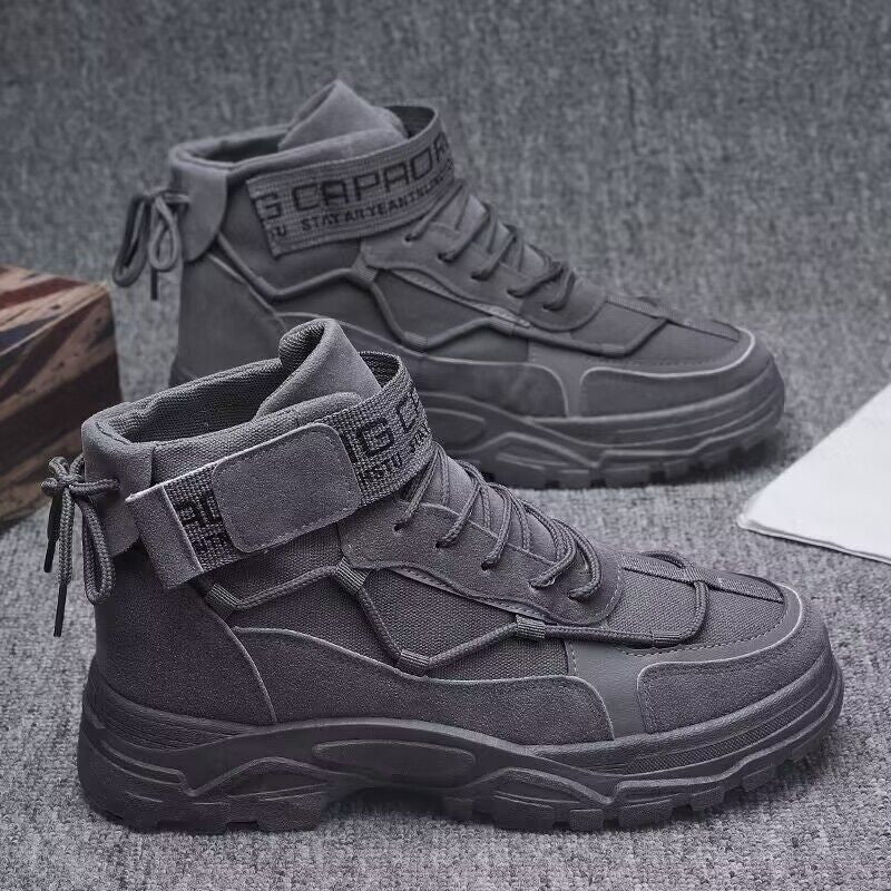 Men's High Top Workwear Style Short Boots
