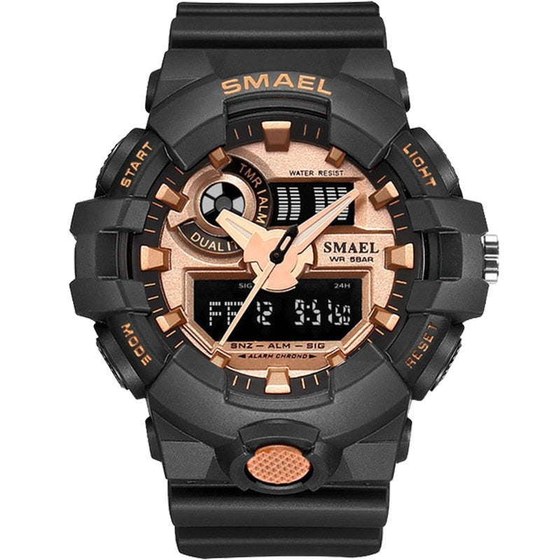 Men's Sport Military Watch - Digital LED 50m Waterproof Up To 50m