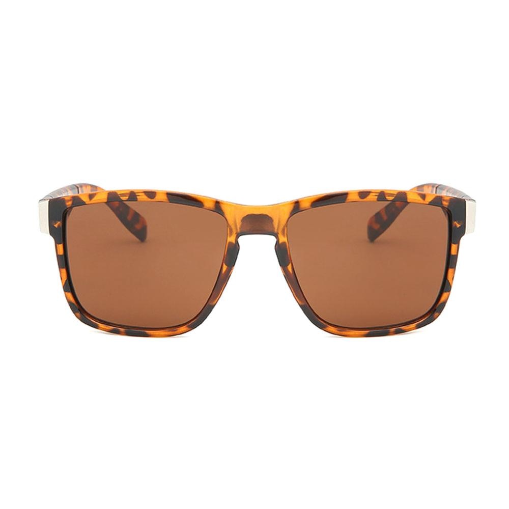 Photochromic Wrap Square Sunglasses UV400 Retro Decorative Pattern