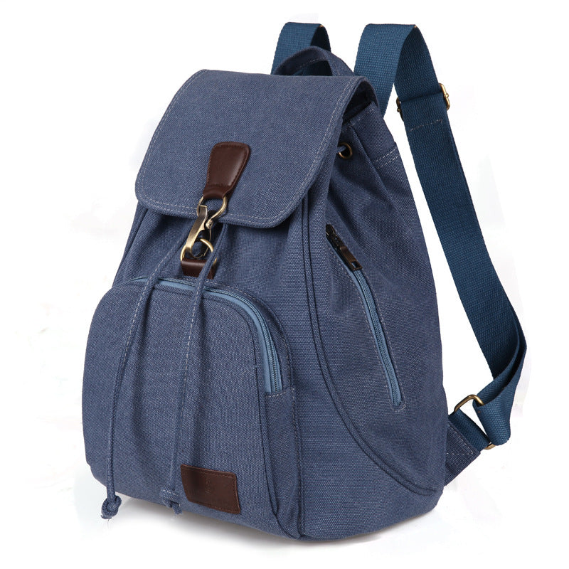 Retro  Outdoor Rucksack Canvas Backpack For School And Outings