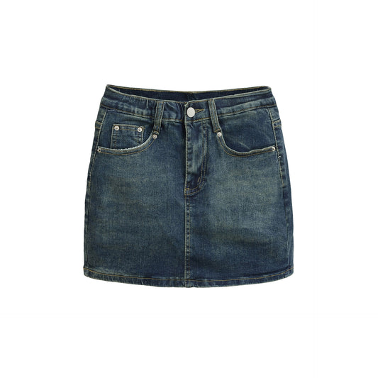 Luxury Japanese Denim Mini Skirt for Women