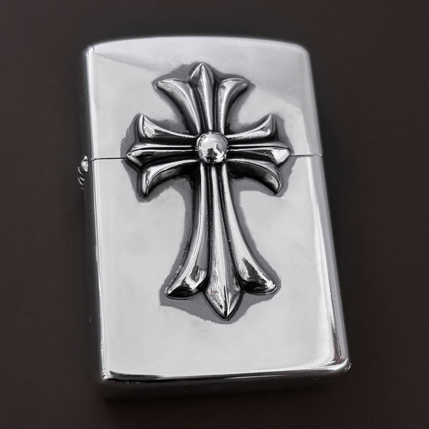 Retro Lighter — Silver Cross / Flame Cross / Sword / Tongue / Anchor Designs