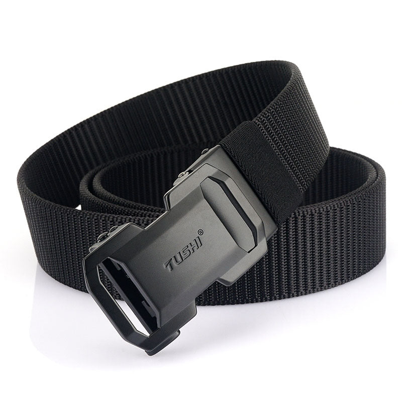 Men's Versatile Automatic Buckle Nylon Belt