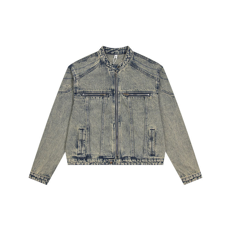 Washable Short Denim Jacket