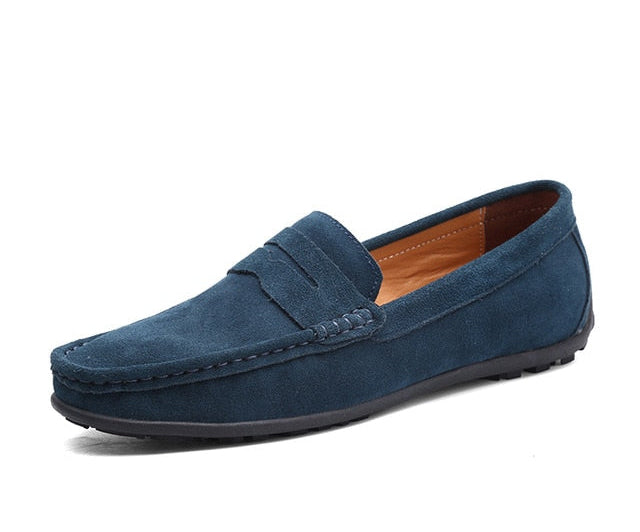 Men's Moccasins Loafers - High-Quality Genuine Leather Flats