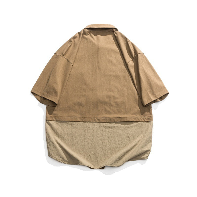 Faux Double Shirt - Short Sleeved