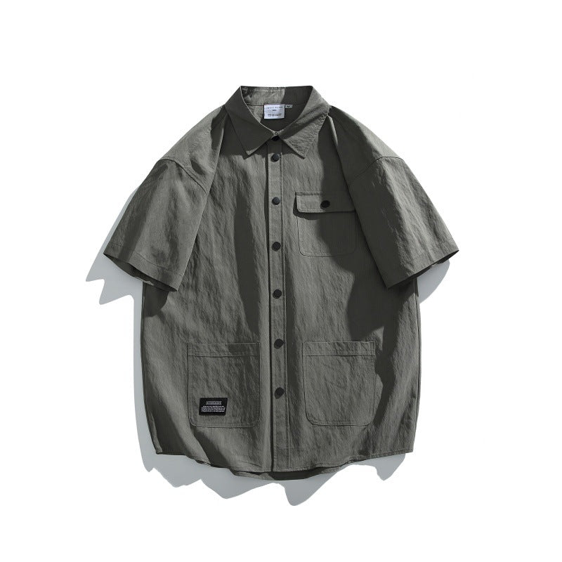 Multi Pocket Loose Fit Workwear Shirt for Men and Women