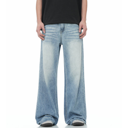 Drape Loose Casual Denim Pants