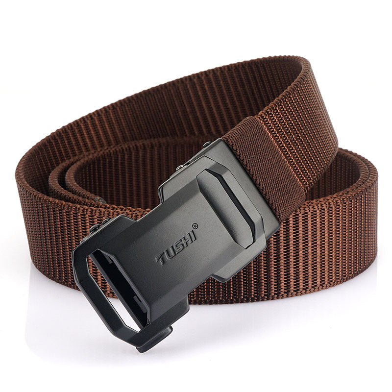 Men's Versatile Automatic Buckle Nylon Belt