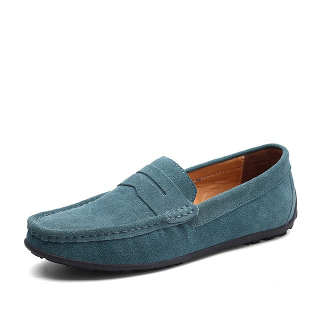 Men's Moccasins Loafers - High-Quality Genuine Leather Flats