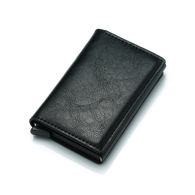Men's Vintage Aluminum RFID Card Holder Wallet