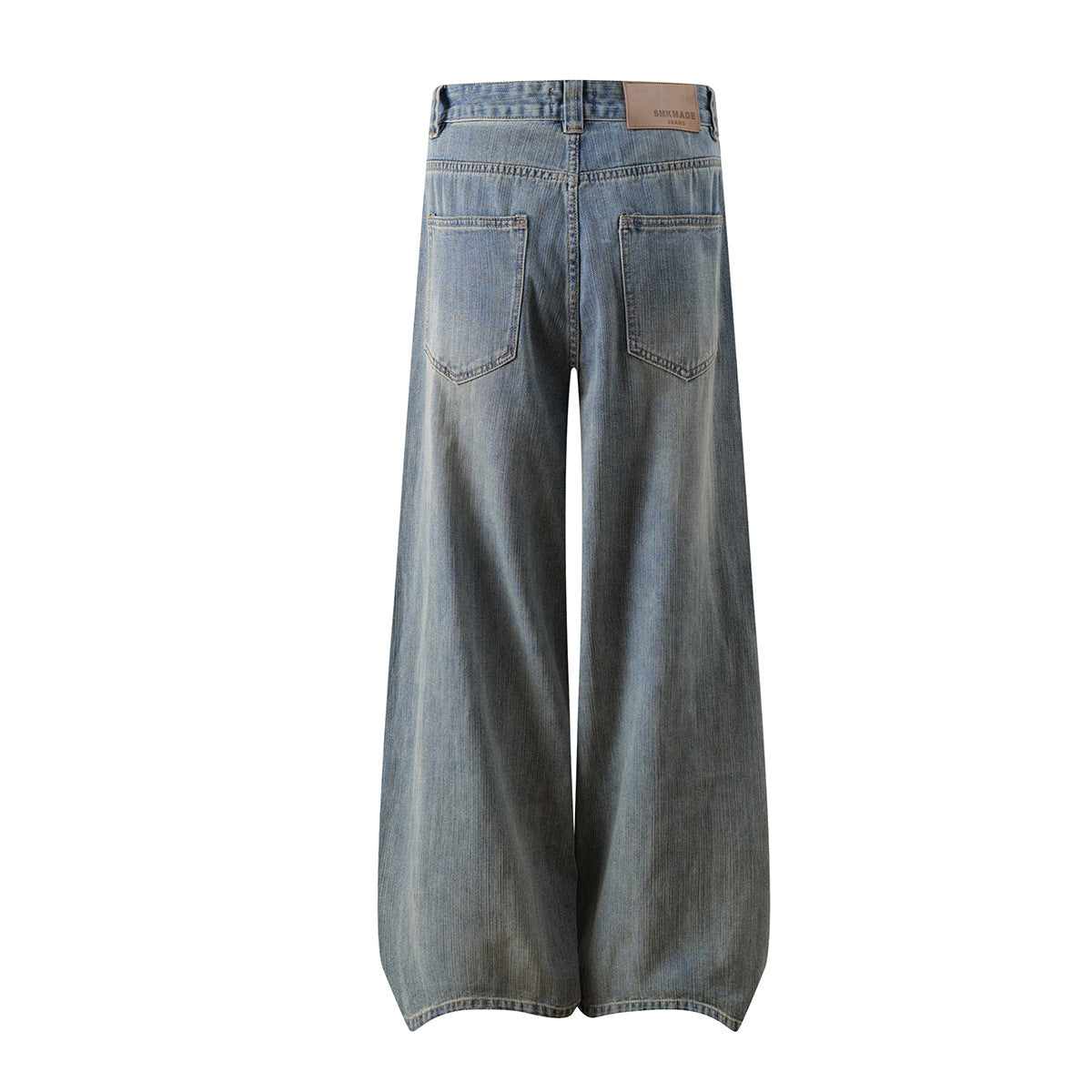 Vintage Washed Denim Straight Leg Personalized Cleanfit Pants