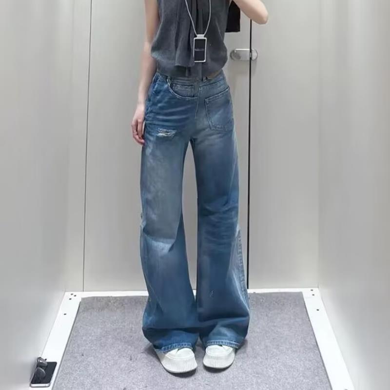 High Waisted Women's Denim Pants - Premium Japanese Craftsmanship