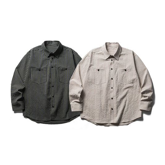 Pocket Checkered Long Sleeve Shirt