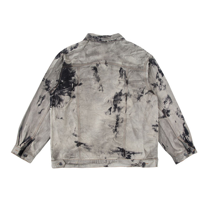 Tie Dye Loose Hip-Hop Denim Jacket