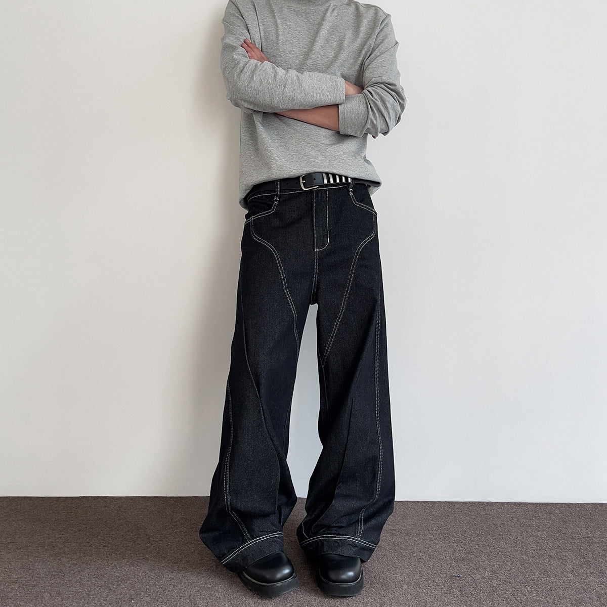 Summer Straight Slightly Flared Casual Pants - Premium Japanese Denim
