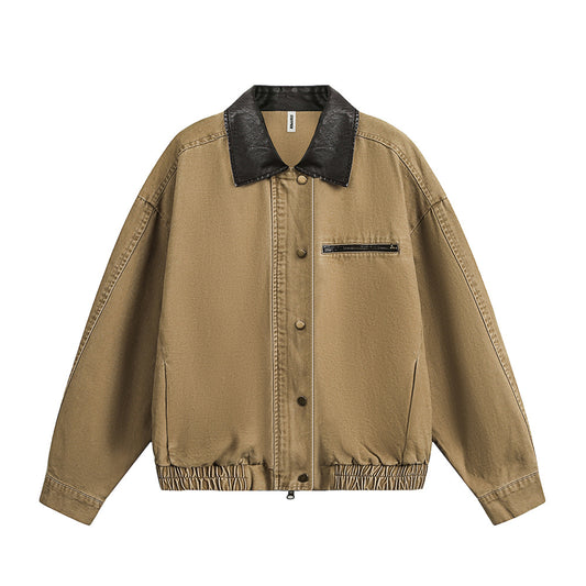 Washed Brown Denim Jacket