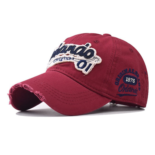 Large Letter Embroidered Baseball Cap for Men and Women - Versatile Sun Visor Cap