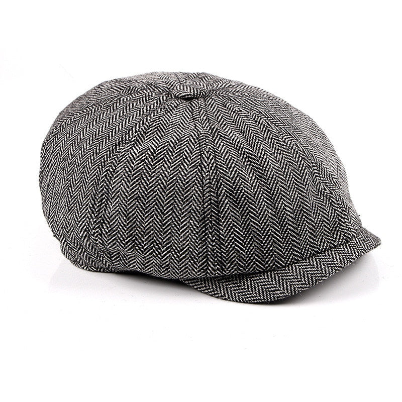 Tweed Newsboy Cap