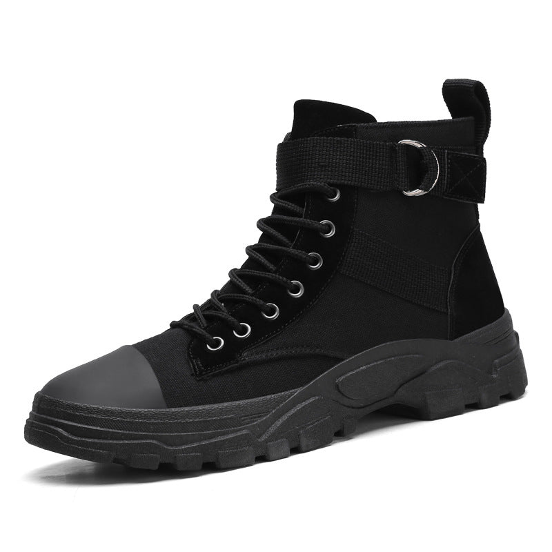 Men's Casual High Top Canvas Boots