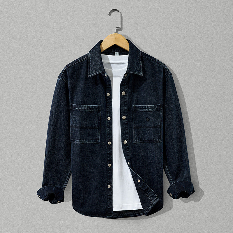 Men's Thick Pure Cotton Denim Coat