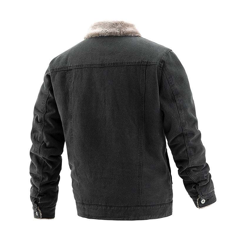 Men's Plush Denim Jacket