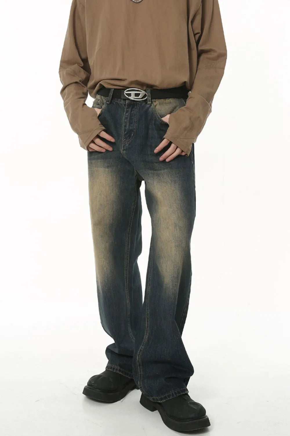 Mid Rise Jeans with Pockets - Premium Japanese Denim